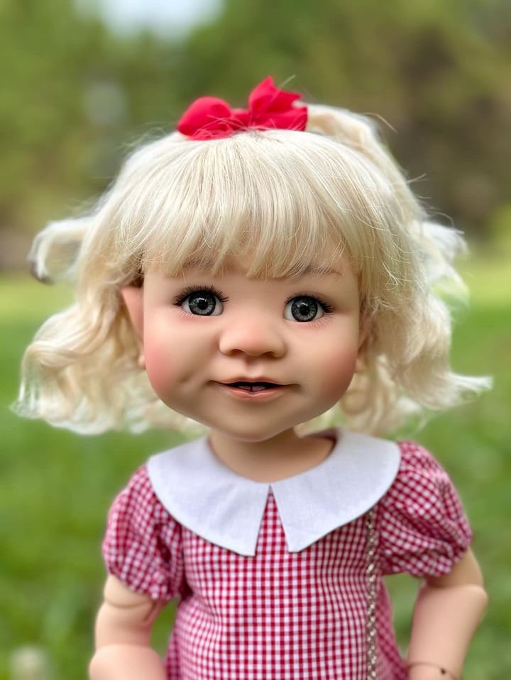 Custom doll WIG for meadowdolls -Vegan Mohair - fits 10-11" head size of dolls such as American doll meadowdolls Zazou Dolls