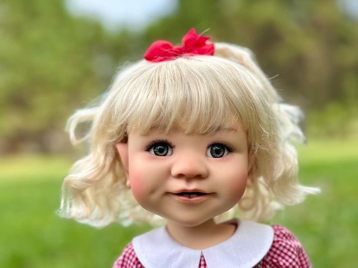 Custom doll WIG for meadowdolls -Vegan Mohair - fits 10-11" head size of dolls such as American doll meadowdolls Zazou Dolls