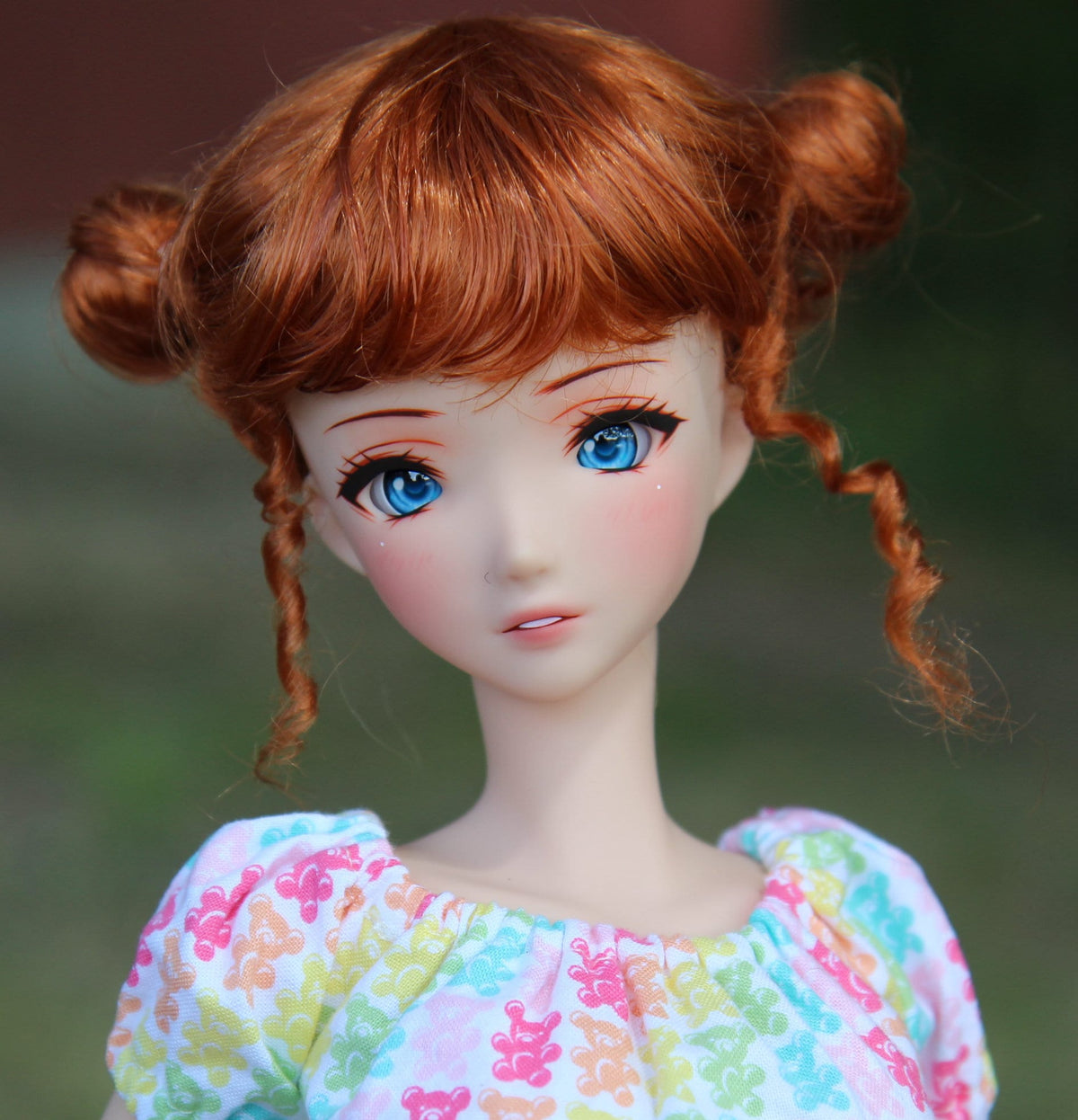 PREORDER Zazou Dolls Custom doll Wig for Smart Dolls - Tangle Resistant- 8.5" head size of Bjd, SD, Dollfie Dream dolls Vegan Mohair Buns