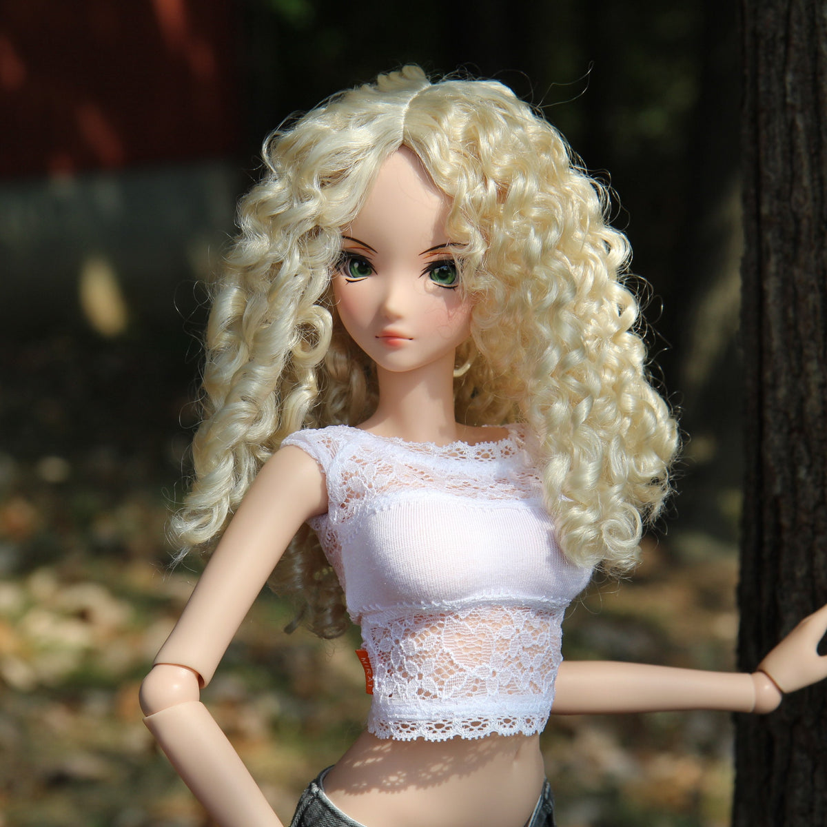 PREORDER Zazou Dolls Custom doll Wig for Smart Dolls - Tangle Resistant- 8" head size of Bjd, SD, Blonde Curls