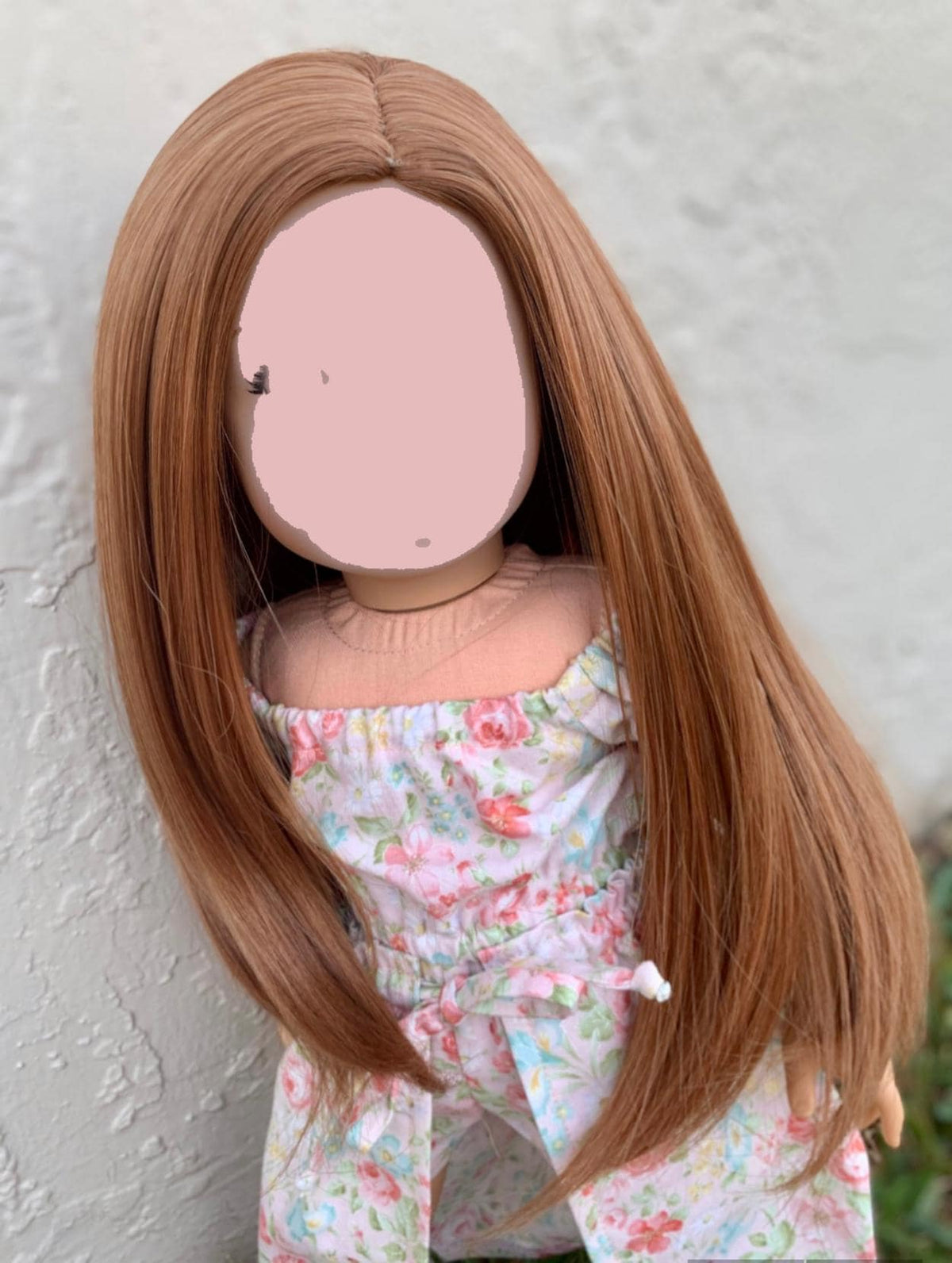 PREORDER custom doll wig for 18" American Dolls - Tangle Resistant - fits 10-11" head size of 18" dolls OG Blythe BJD Gotz strawberry