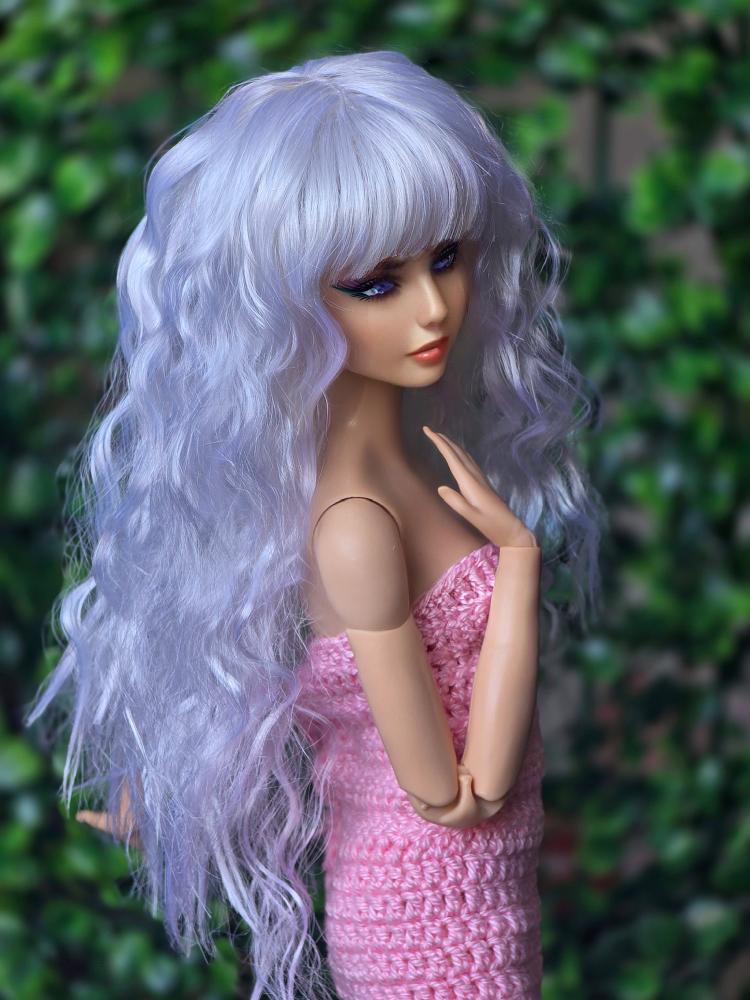 Snowy Day wig for 1/6 fashion doll