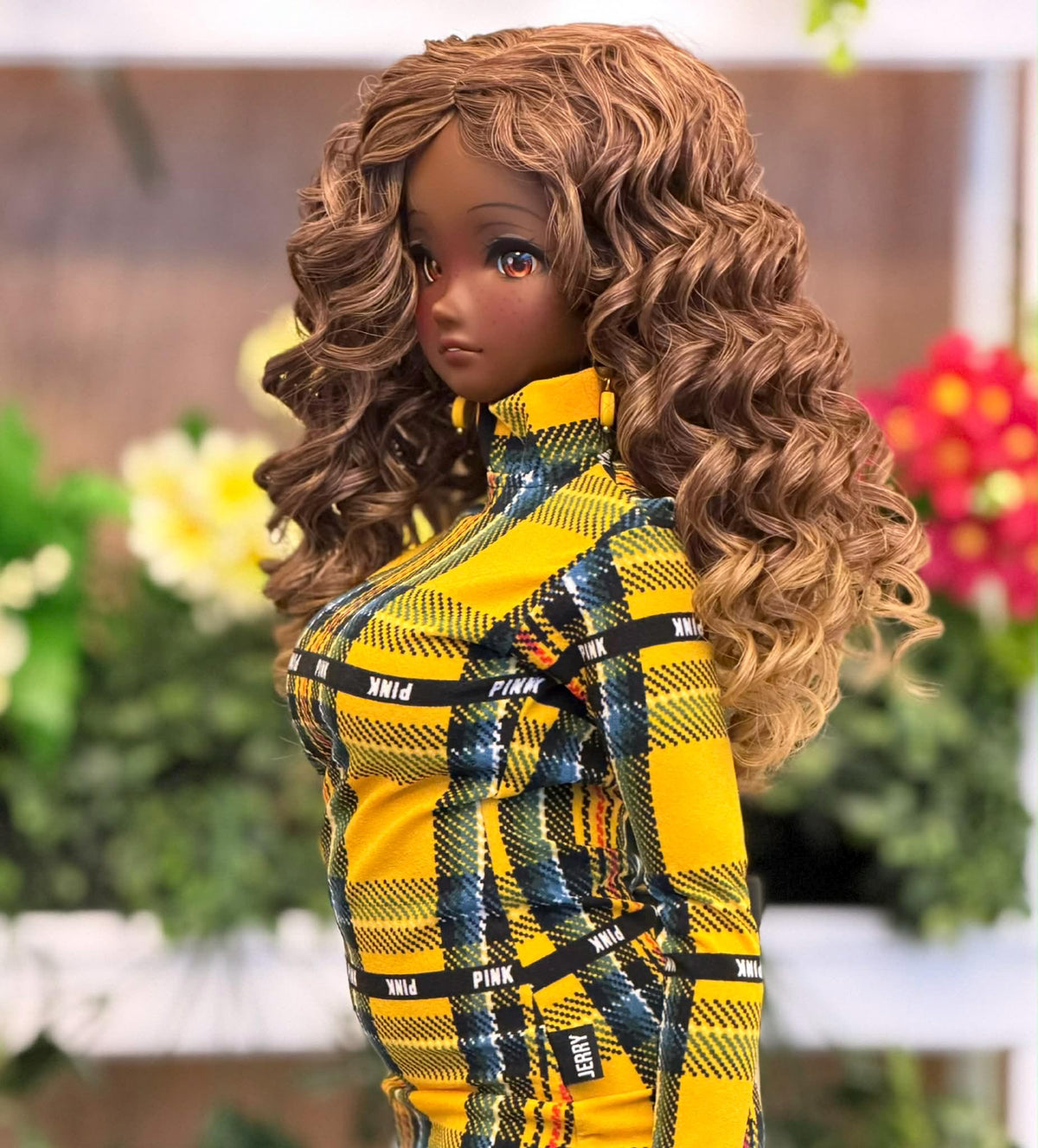 Zazou Dolls Custom doll Wig for Smart Dolls - Tangle Resistant- 8.5" head size of Bjd, SD, Dollfie Dream dolls ombre