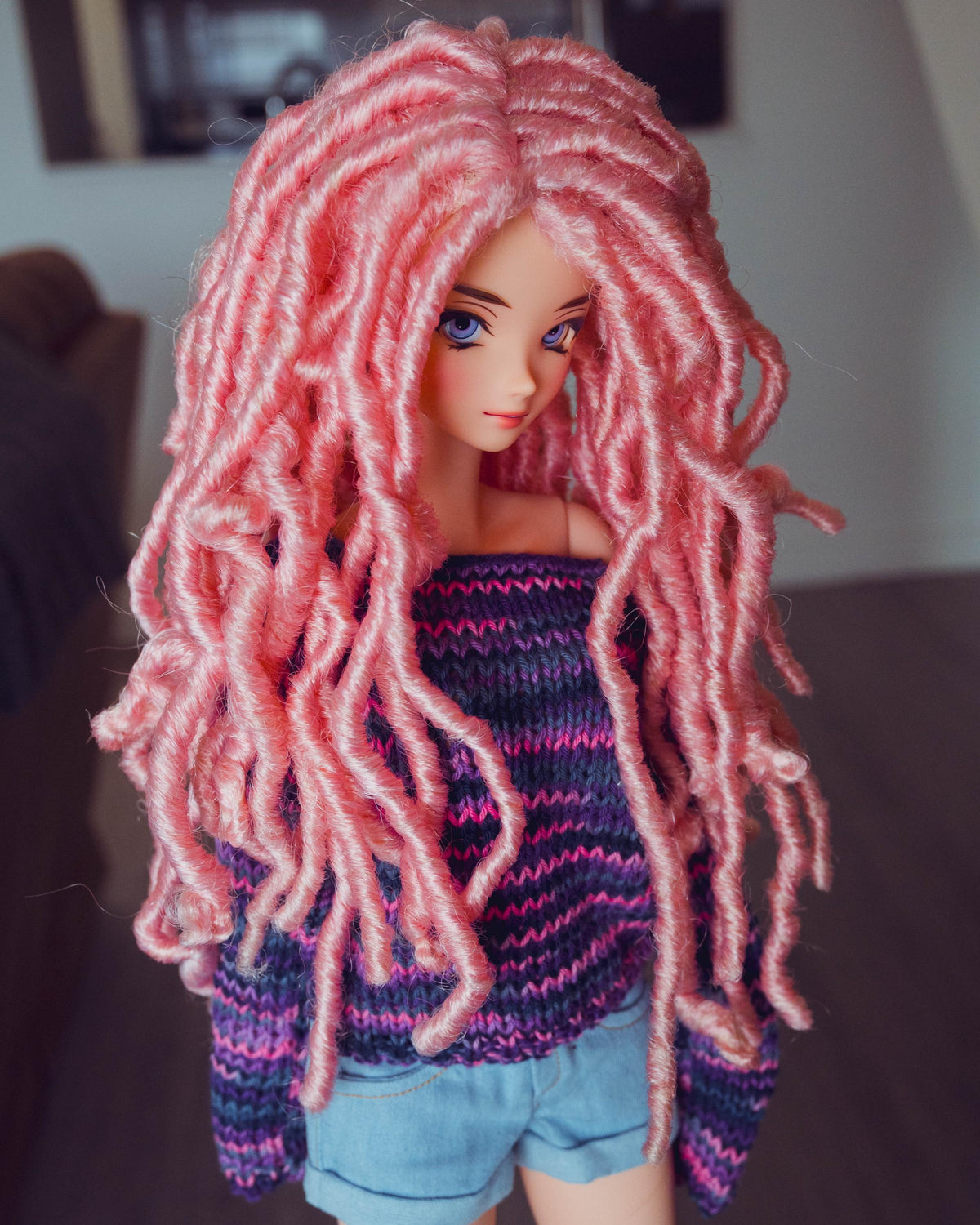 Strawberry Moon wig for Smart Doll