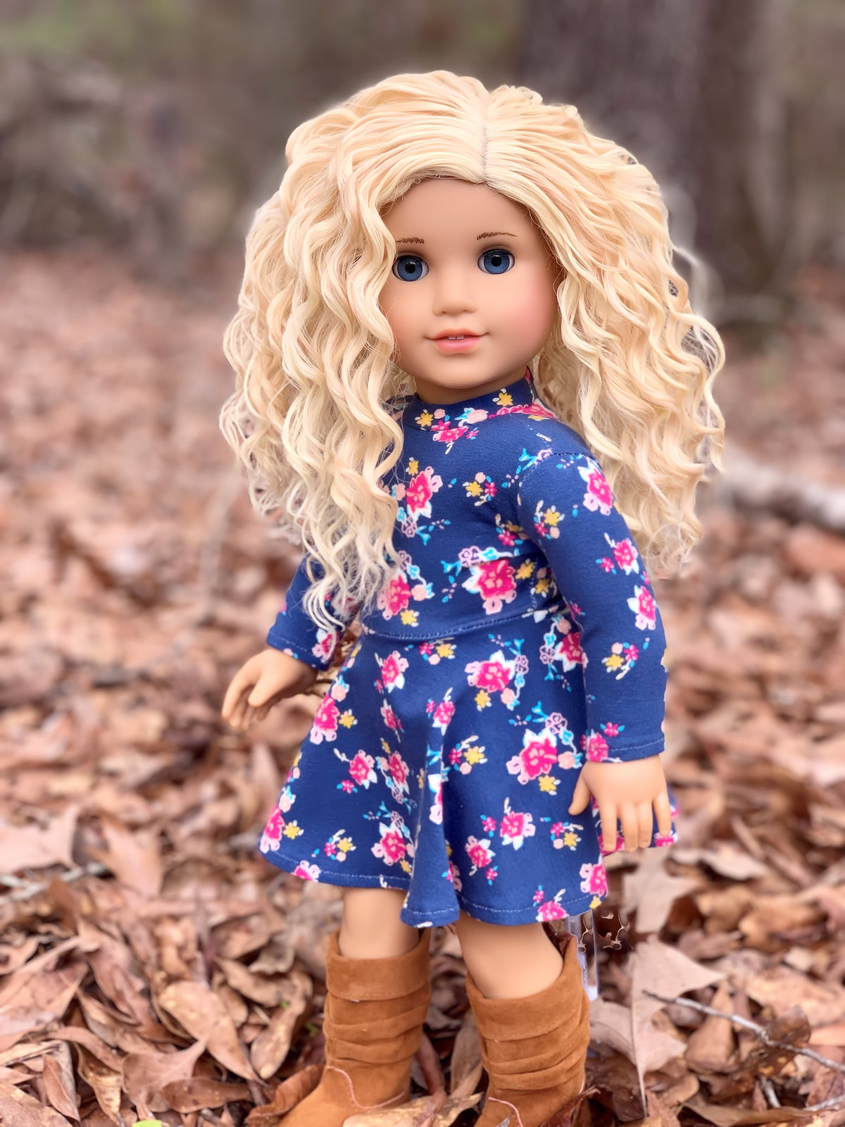 PREORDER: Zazou Dolls Exclusive BohoWaves WIG Chantilly for 18 Inch dolls such as OG & American Girl