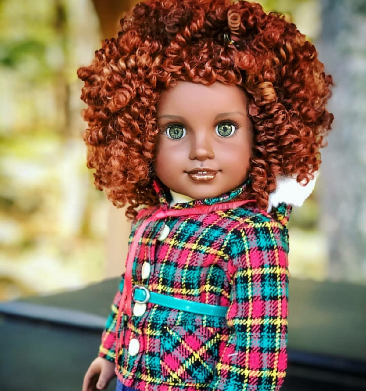 Zazou Dolls Exclusive BohoChic WIG Carrot for 18 Inch dolls such as OG and American Girl