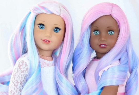 Zazou Dolls Exclusive WIG Pinkalicious for 18 Inch dolls such as OG and American Girl