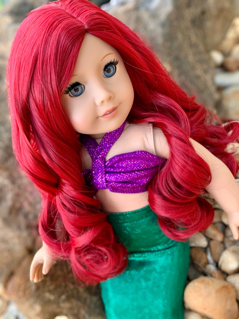 Zazou Dolls Exclusive WIG Mermaid Kisses for 18 Inch dolls such as Our Generation, Journey Girls and American Girl