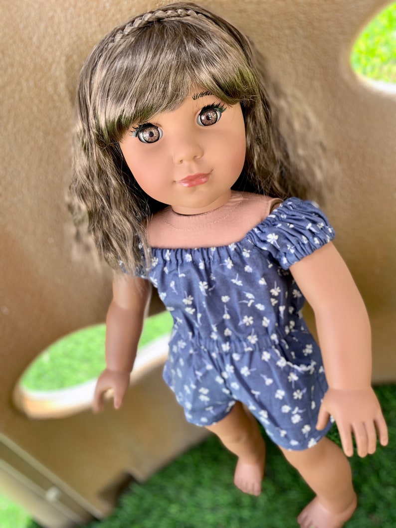 Custom doll wig for 18" American Girl Dolls - Vegan Mohair - fits 10-11" head size of dolls such as OG Blythe BJD Gotz meadowdolls
