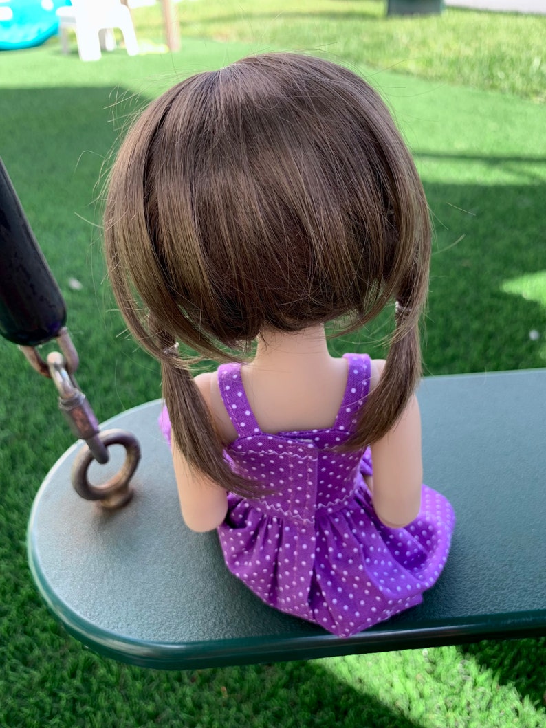 Custom WIG for 13" Dianna Effner Little Darling head size 7-8" Siblies, Ellowyne, My Meadow Avery, Mini Pal Maru & Friends, Liz Frost girls