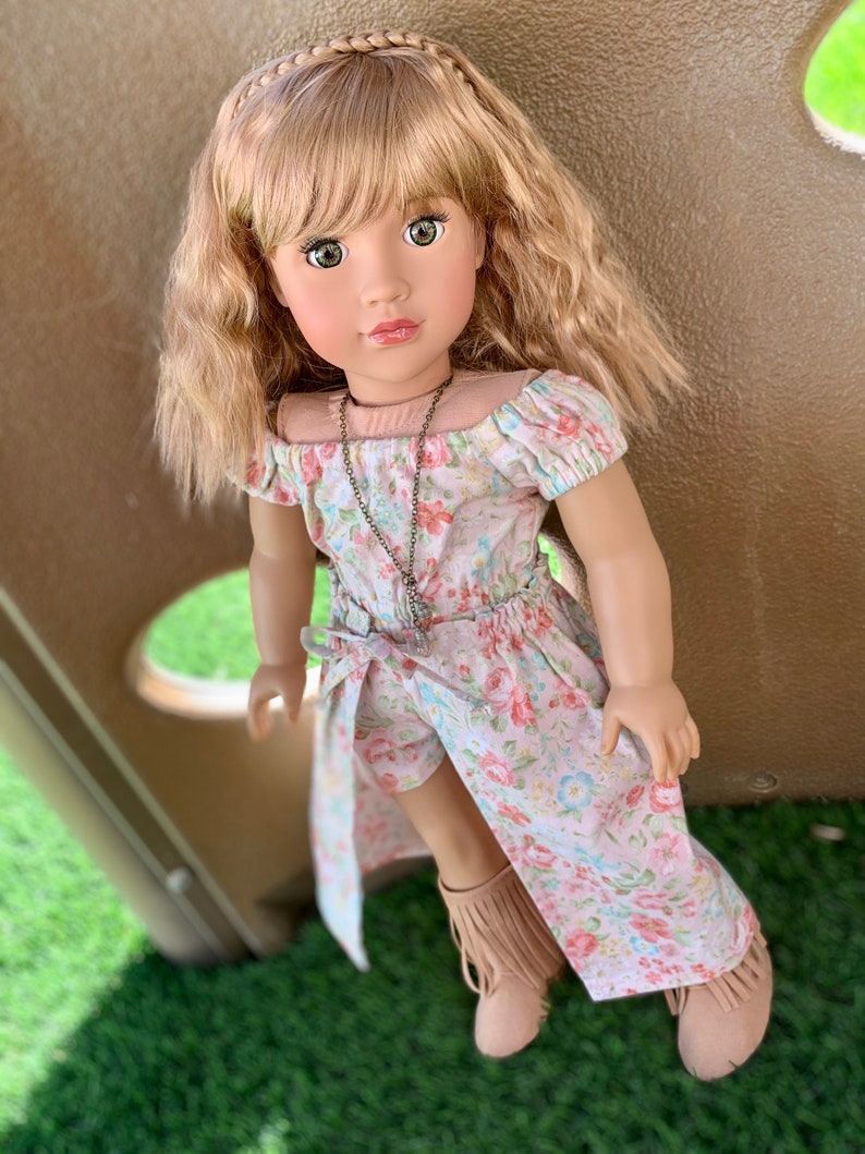 Custom doll wig for 18" American Girl Dolls - Vegan Mohair - fits 10-11" head size of dolls such as OG Blythe BJD Gotz meadowdolls