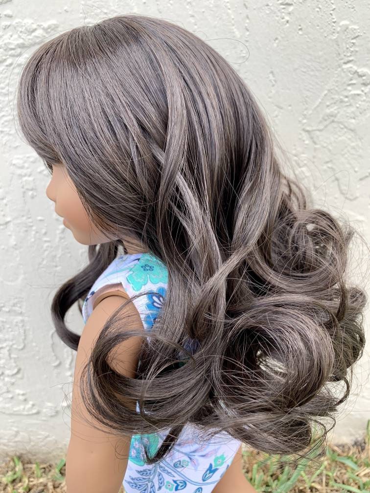 PREORDER Custom doll wig for 18" American Girl Dolls - Heat Safe - Tangle Resistant - fits 10-11" head size of 18" dolls OG Blythe BJD Gotz