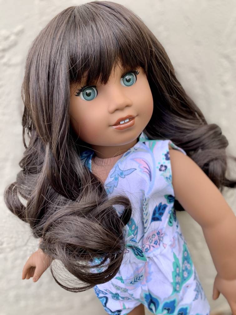 PREORDER Custom doll wig for 18" American Girl Dolls - Heat Safe - Tangle Resistant - fits 10-11" head size of 18" dolls OG Blythe BJD Gotz
