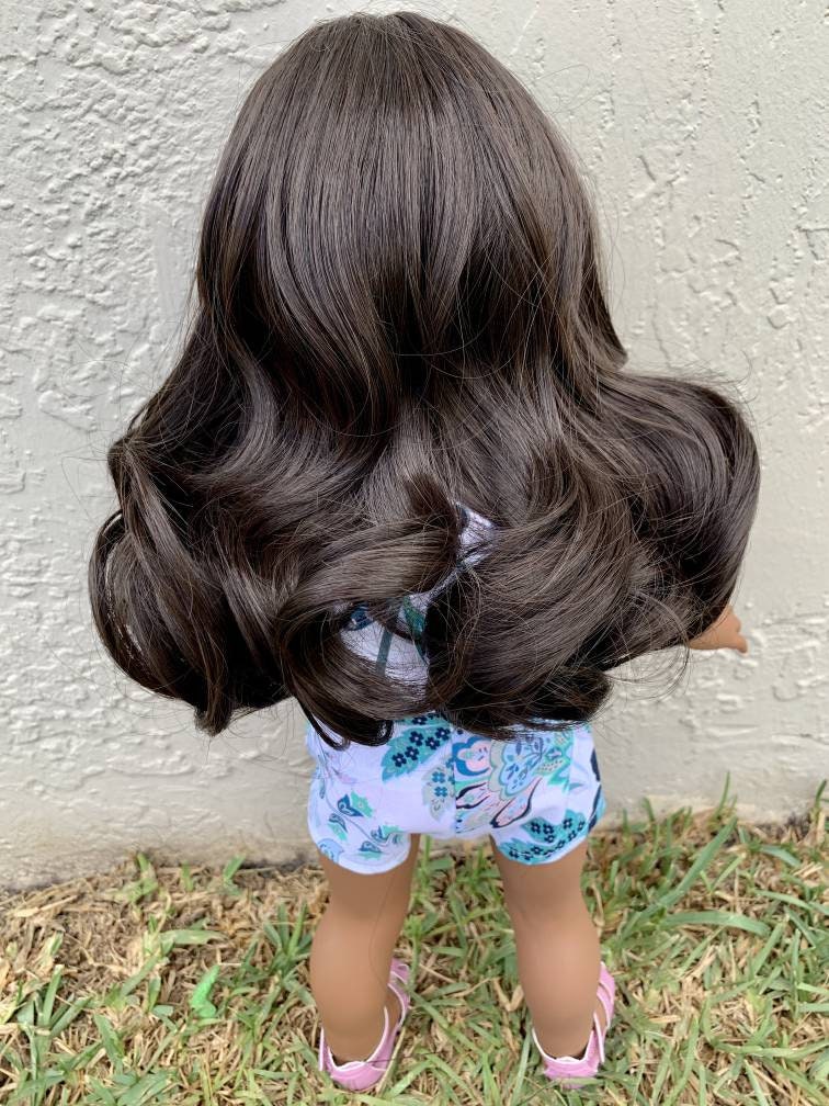 PREORDER Custom doll wig for 18" American Girl Dolls - Heat Safe - Tangle Resistant - fits 10-11" head size of 18" dolls OG Blythe BJD Gotz