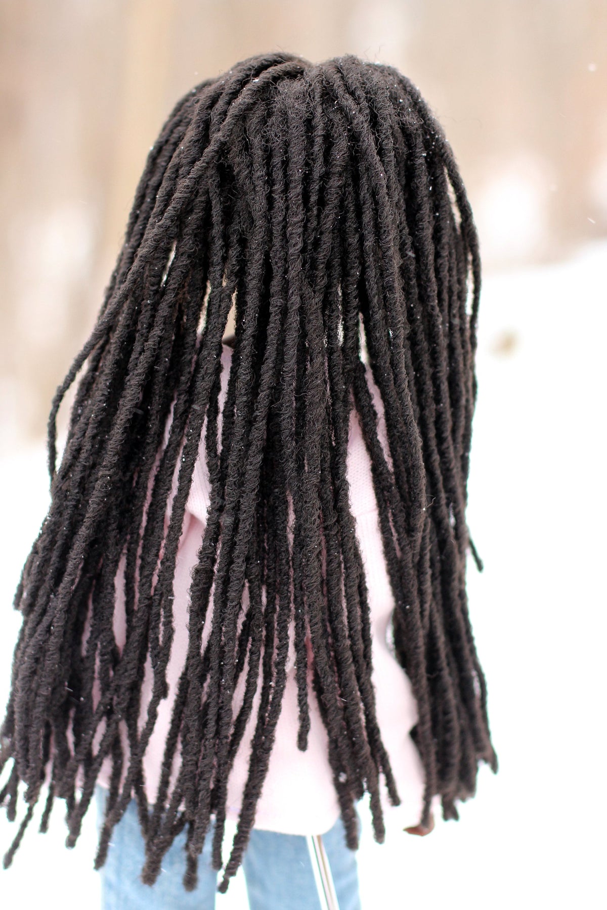 Custom doll WIG for Smart Dolls-Tangle Resistant- 8.5" head size of Bjd, SD, Dollfie Dream dolls braided locs AA locs PREORDER