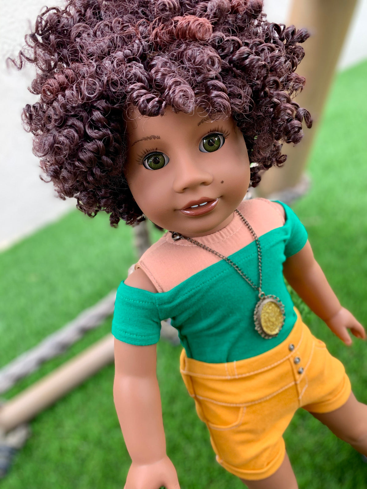 Custom doll wig for 18" American Girl Dolls Tangle Resistant - fits 10-11" head size of 18" dolls OG Blythe BJD Gotz AA!!