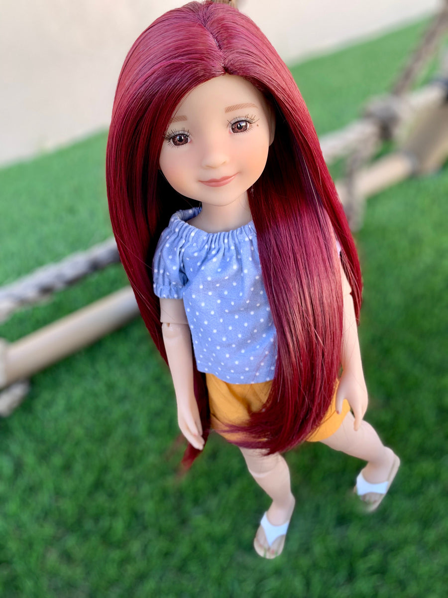  Lurrose 6pcs Doll Wig Doll Hair for Crafts Straight Wigs  Americn Girl Dolls Girls Toys Straight Human Hair Wigs Barberries Doll  Hairpiece Do It Yourself High Temperature Wire Soft : Home