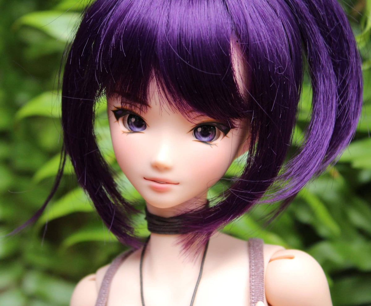 Purple Dreams Dye Premium Smart Doll Wig – Size 8.5″ – Dollofakind