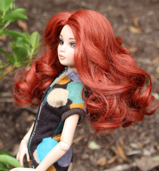Custom WIG for head size 7-8" Tonner Ellowyne, My Meadow Avery, Mini Pal Maru and Friends, Liz Frost girls Fits like a 7.25"