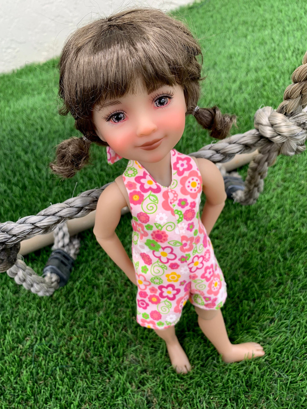 Custom doll WIG Exclusive Vegan Mohair-fits 9-10" head size Kaye Wiggs, RRFF, wellie wishers, bjd, Girl for All Time"Loose Fit"