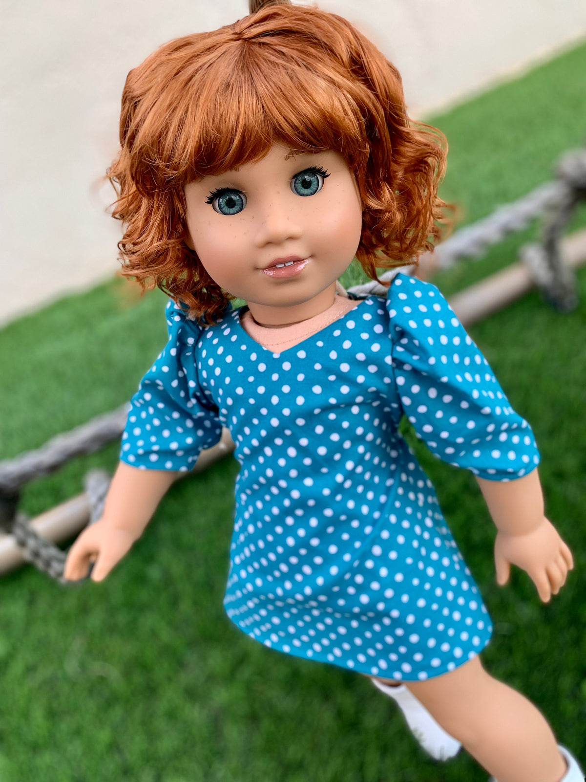 PREORDER Custom doll wig for 18" American Girl Dolls - Vegan Mohair - fits 10-11" head size of dolls such as OG Blythe BJD Gotz meadowdolls
