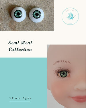 Natural Ruby Red Fashion Doll Eyes , realistic doll eyes, doll eyes replacement, 12mm Fit RRFF, BJD, Robert Tonner Ellowyne Doll & similar