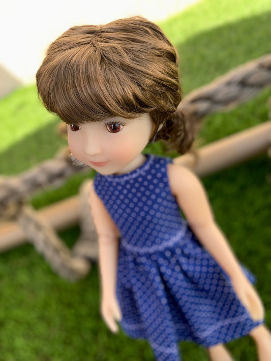 Custom WIG for 13" Dianna Effner Little Darling head size 7-8" Siblies, Ellowyne, My Meadow Avery, Mini Pal Maru & Friends, Liz Frost girls