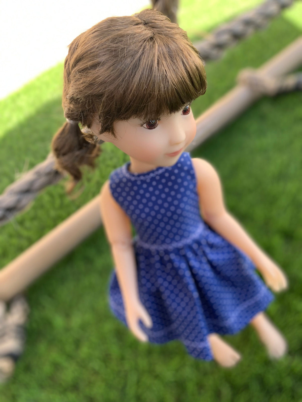 Custom WIG for 13" Dianna Effner Little Darling head size 7-8" Siblies, Ellowyne, My Meadow Avery, Mini Pal Maru & Friends, Liz Frost girls