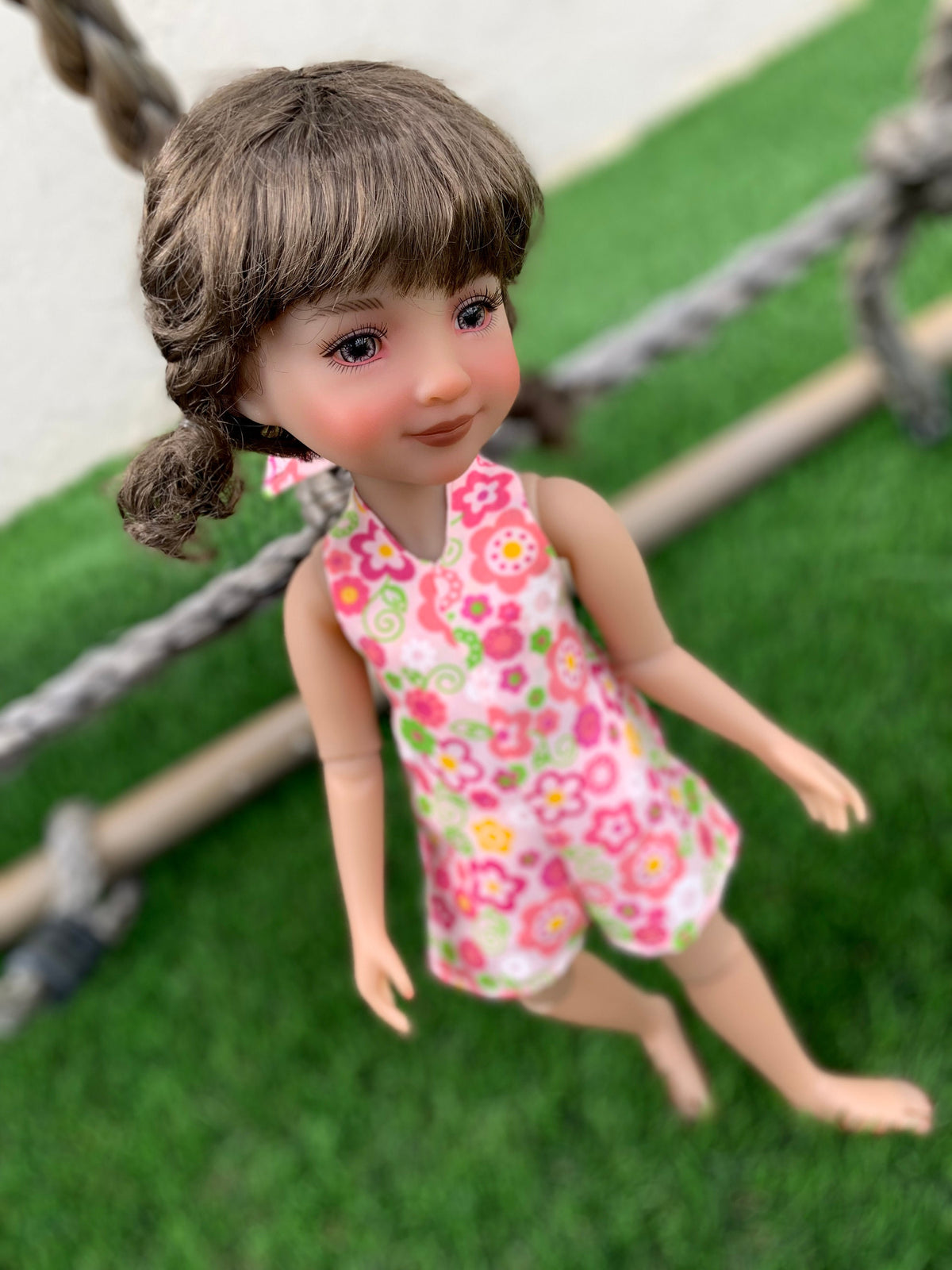 Custom doll WIG Exclusive Vegan Mohair-fits 9-10" head size Kaye Wiggs, RRFF, wellie wishers, bjd, Girl for All Time"Loose Fit"