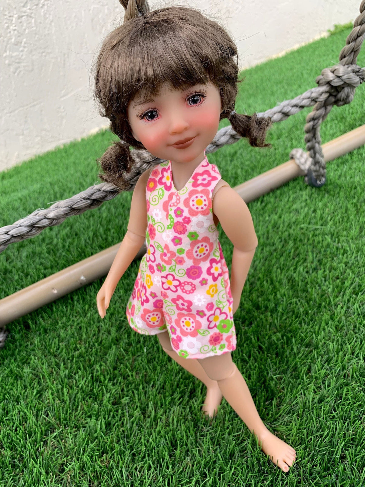 Custom doll WIG Exclusive Vegan Mohair-fits 9-10" head size Kaye Wiggs, RRFF, wellie wishers, bjd, Girl for All Time"Loose Fit"