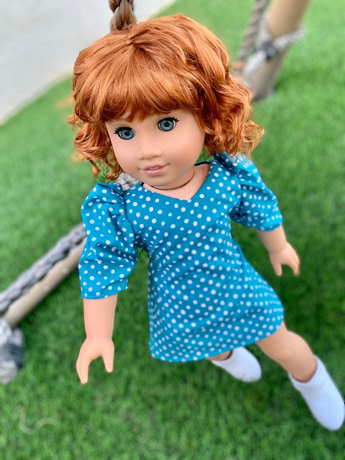 PREORDER Custom doll wig for 18" American Girl Dolls - Vegan Mohair - fits 10-11" head size of dolls such as OG Blythe BJD Gotz meadowdolls