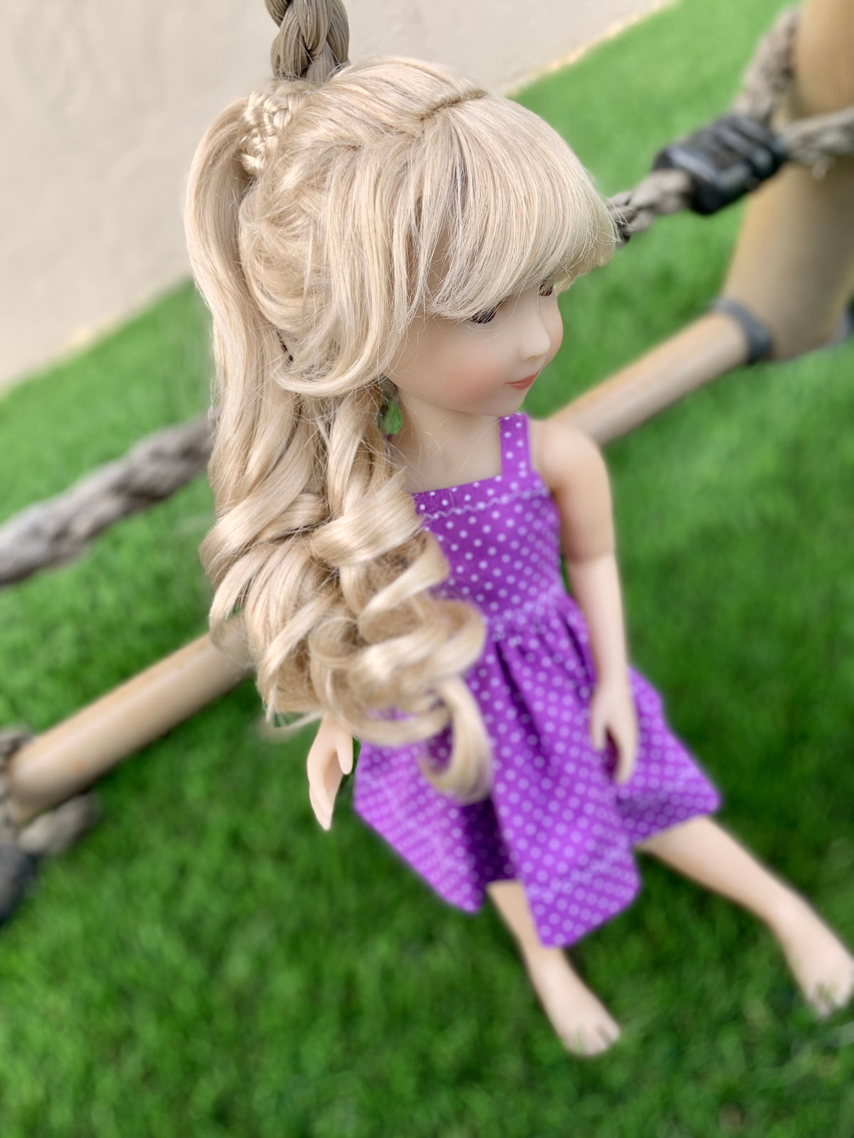 Custom WIG for 13" Dianna Effner Little Darling head size 7-8" Siblies, Ellowyne, My Meadow Avery, Mini Pal Maru & Friends, Liz Frost girls