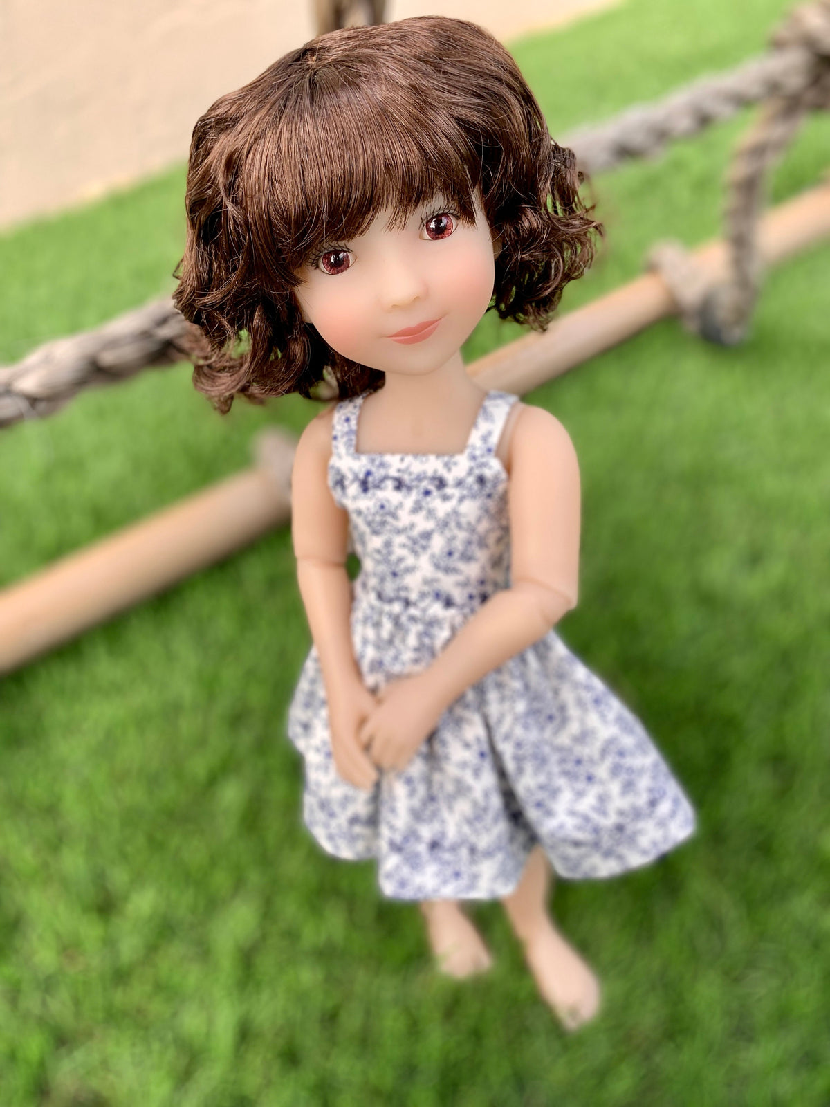 Custom WIG for 13" Dianna Effner Little Darling head size 7-8" Siblies, Ellowyne, My Meadow Avery, Mini Pal Maru & Friends, Liz Frost girls