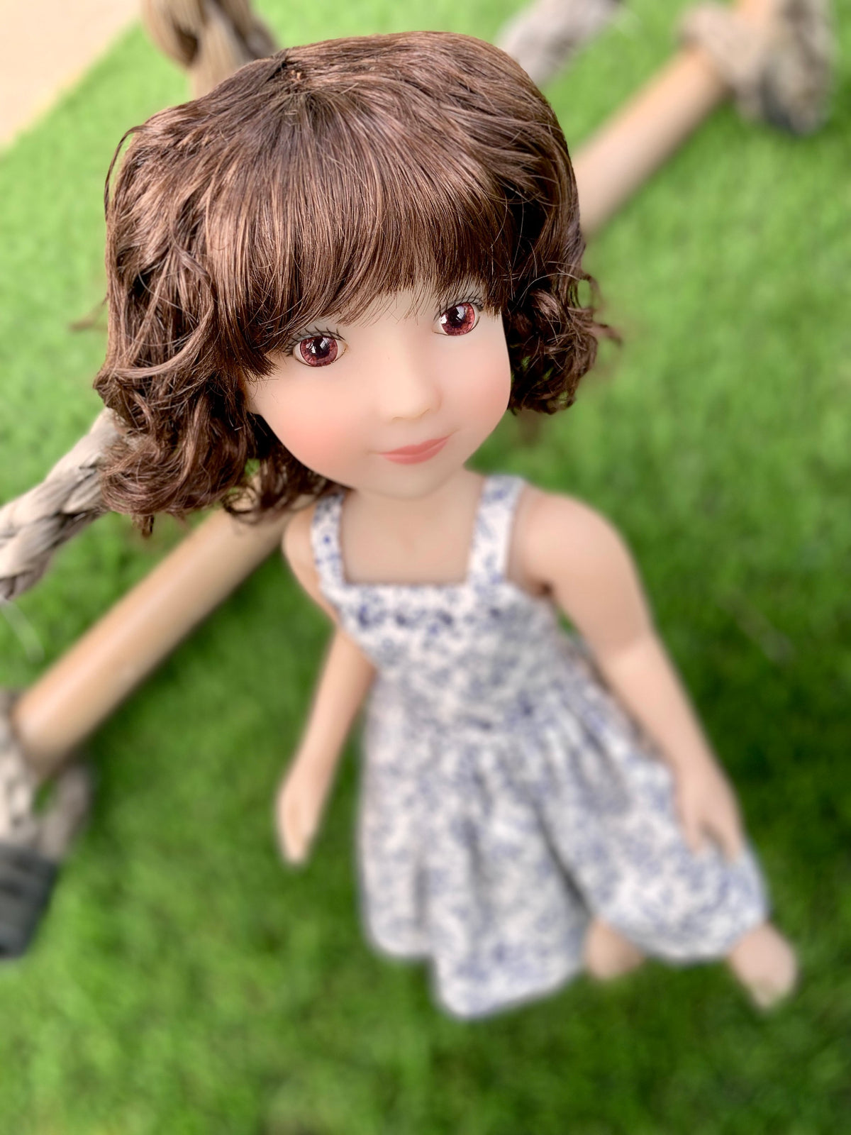 Custom WIG for 13" Dianna Effner Little Darling head size 7-8" Siblies, Ellowyne, My Meadow Avery, Mini Pal Maru & Friends, Liz Frost girls