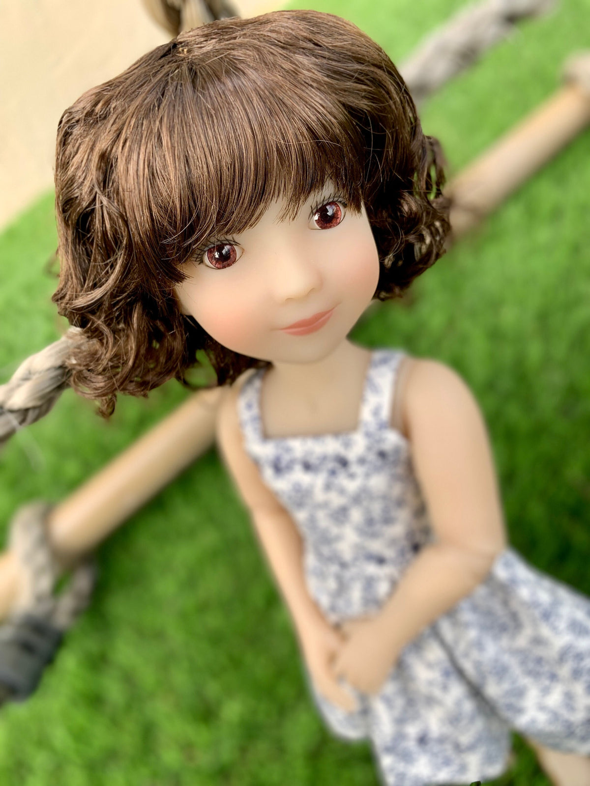Custom WIG for 13" Dianna Effner Little Darling head size 7-8" Siblies, Ellowyne, My Meadow Avery, Mini Pal Maru & Friends, Liz Frost girls