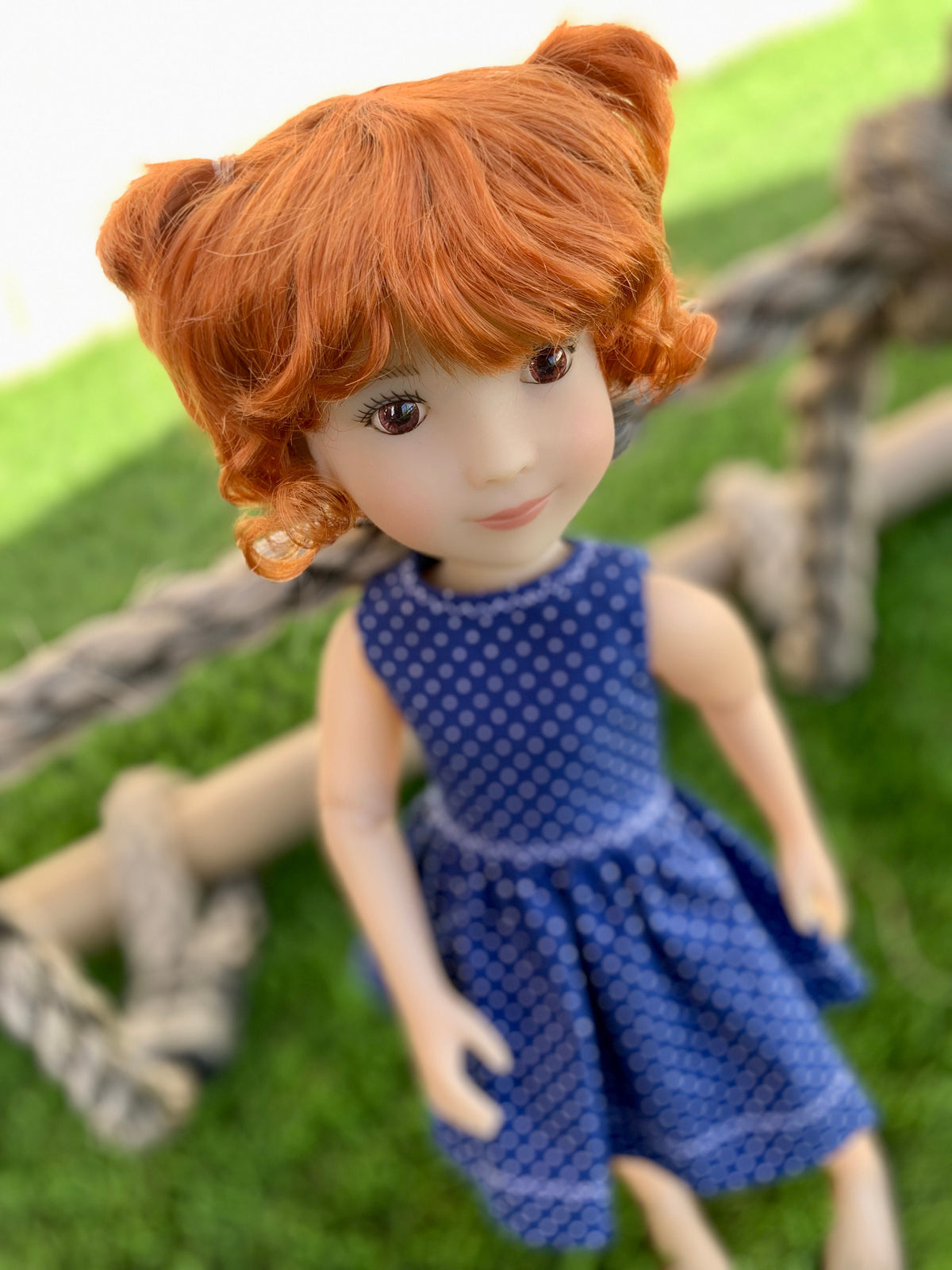 Custom WIG for 13" Dianna Effner Little Darling head size 7-8" Siblies, Ellowyne, My Meadow Avery, Mini Pal Maru & Friends, Liz Frost girls
