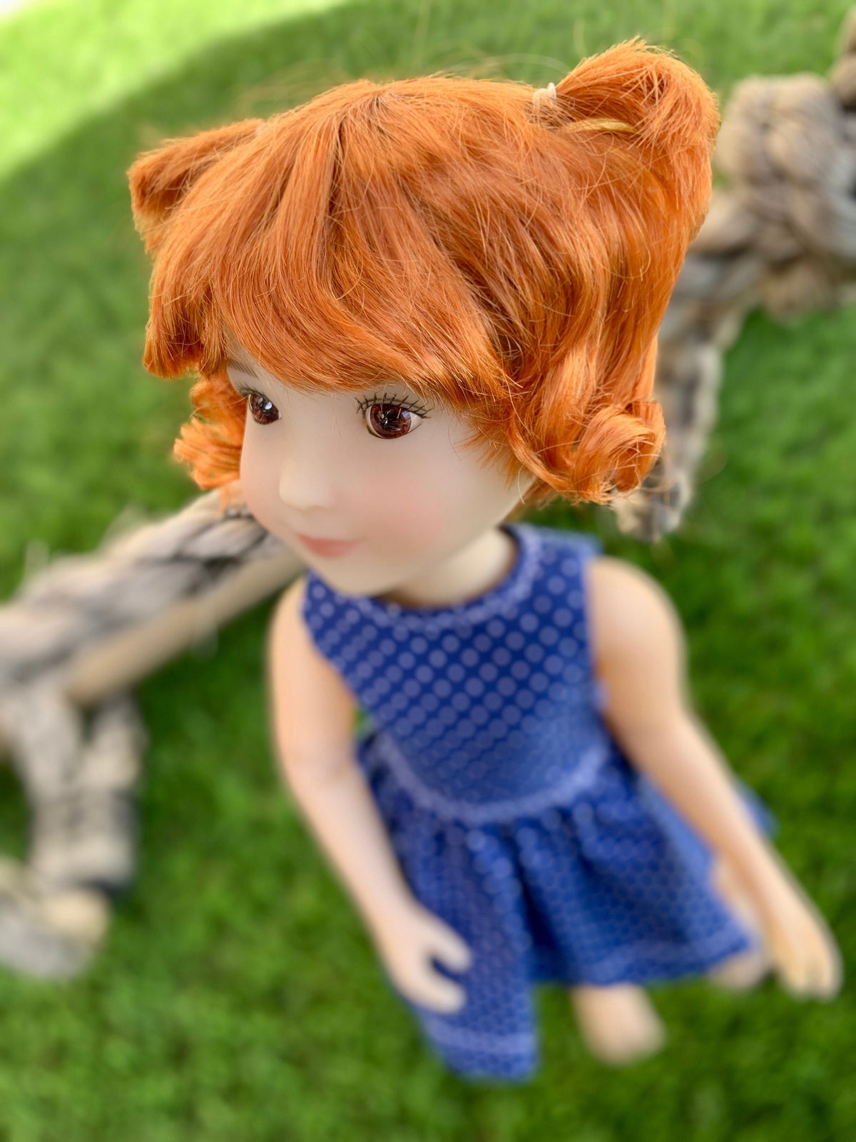 Custom WIG for 13" Dianna Effner Little Darling head size 7-8" Siblies, Ellowyne, My Meadow Avery, Mini Pal Maru & Friends, Liz Frost girls