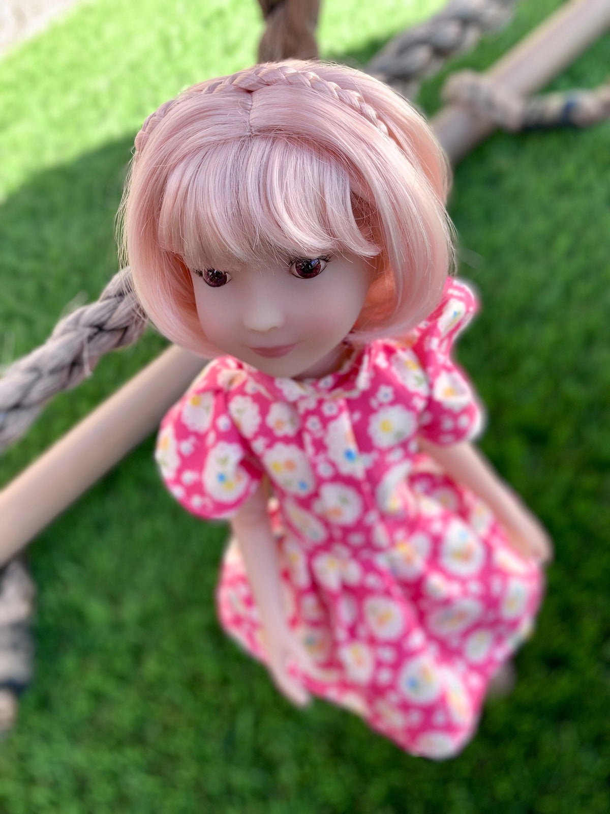 Custom WIG for 13" Dianna Effner Little Darling head size 7-8" Siblies, Ellowyne, My Meadow Avery, Mini Pal Maru & Friends, Liz Frost girls