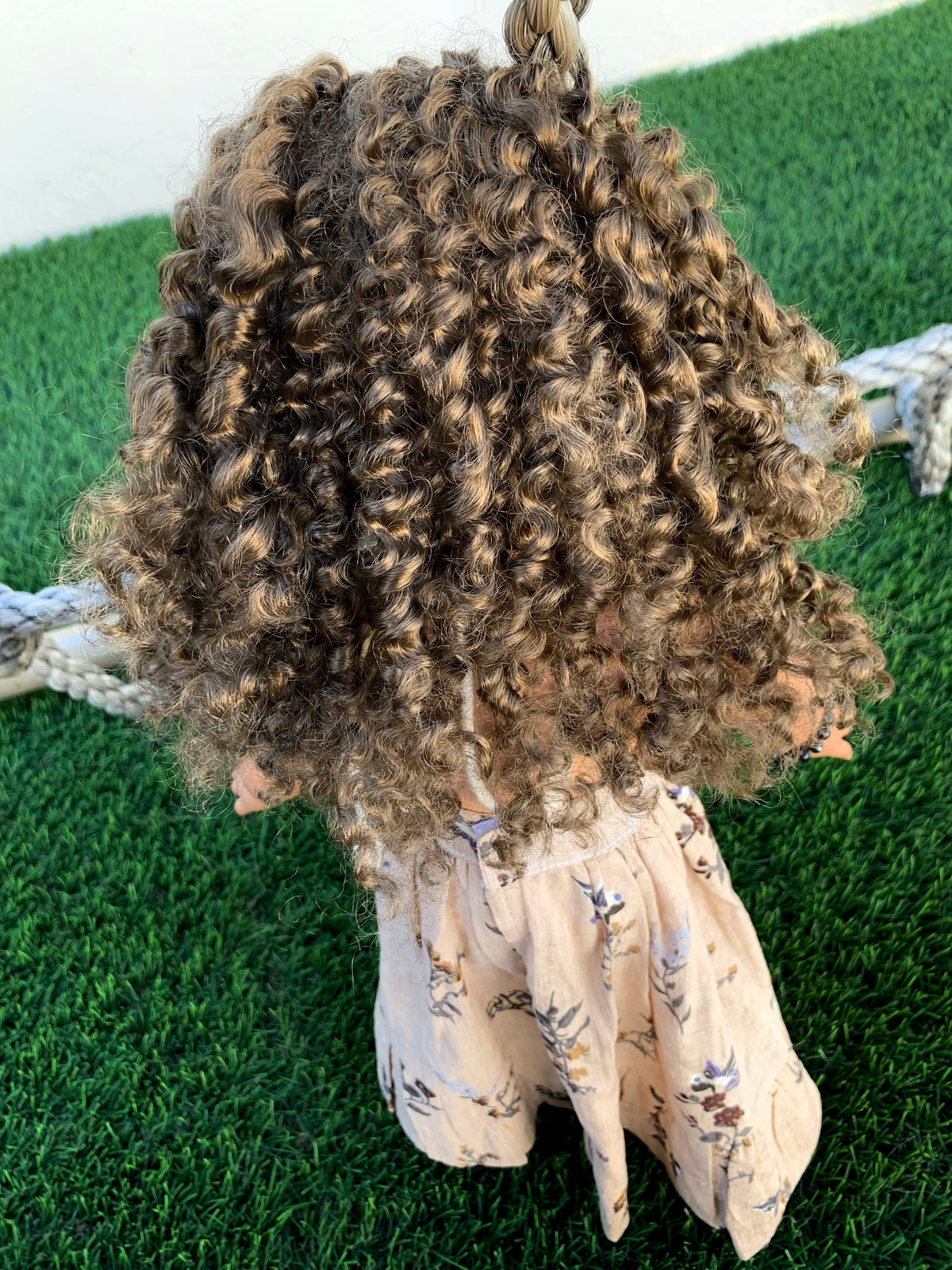 Zazou Dolls Custom doll wig for 18" American Girl Dolls - Vegan Mohair - fits 10-11" head size of  dolls such as OG Blythe BJD Gotz meadowdolls