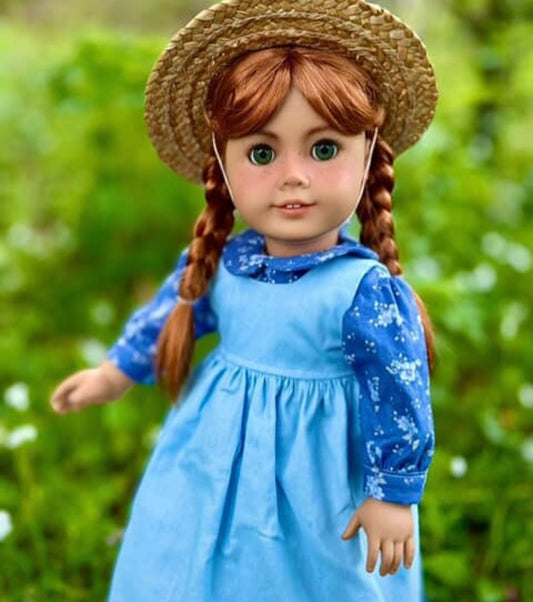 American Doll  Custom 18 Inch doll Vegan Mohair Wig | 10-11 Head Size "Stretch Cap" | Made to Fit 18’’  OG Meadowdolls  braids