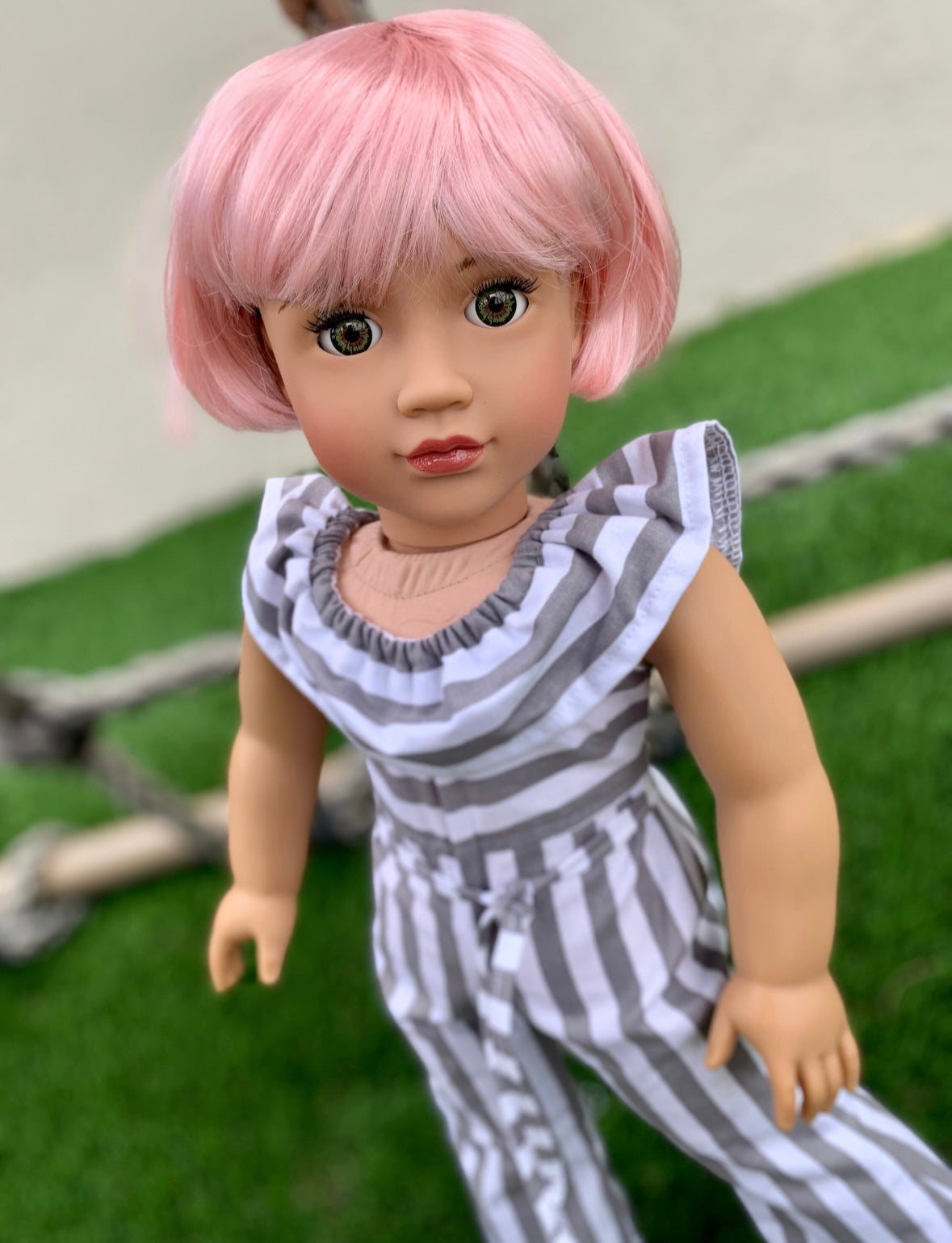 American Girl Doll  Custom 18 Inch doll Vegan Mohair Wig | 10-11 Head Size "Stretch Cap" | Made to Fit 18’’ American Girl Doll OG Meadowdolls braids