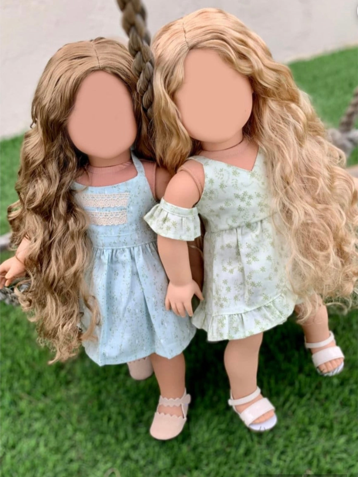 American Girl Doll  Custom 18 Inch doll Vegan Mohair Wig | 10-11 Head Size "Stretch Cap" | Made to Fit 18’’ American Girl Doll OG Meadowdolls