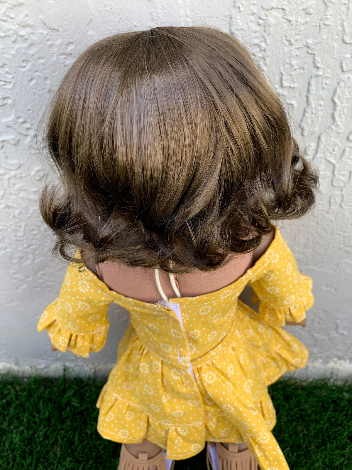 American Girl Doll  Custom 18 Inch doll Vegan Mohair Wig | 10-11 Head Size "Stretch Cap" | Made to Fit 18’’ American Girl Doll OG Meadowdolls