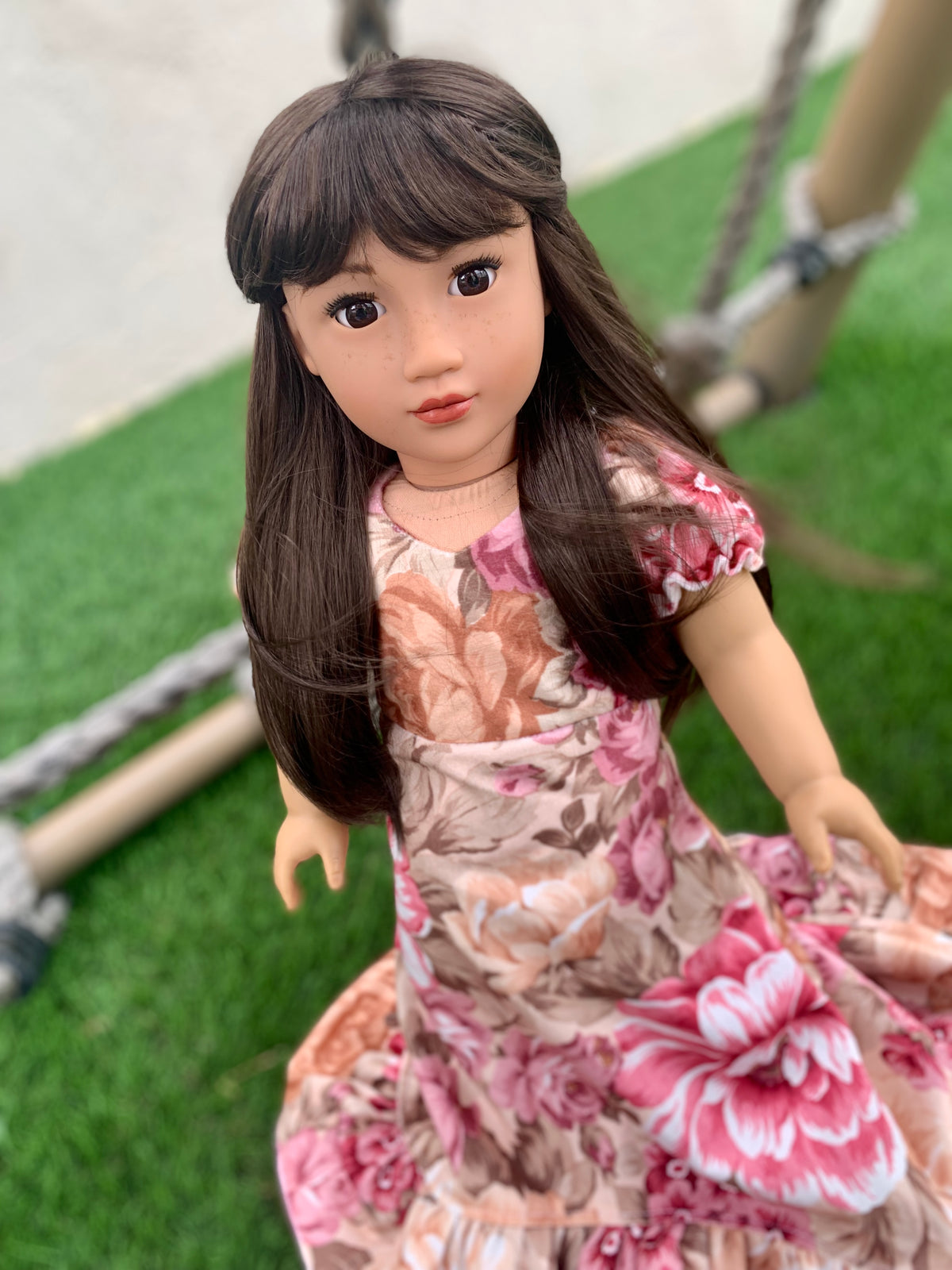 American Girl Doll  Custom 18 Inch doll Vegan Mohair Wig | 10-11 Head Size "Stretch Cap" | Made to Fit 18’’ American Girl Doll OG Meadowdolls