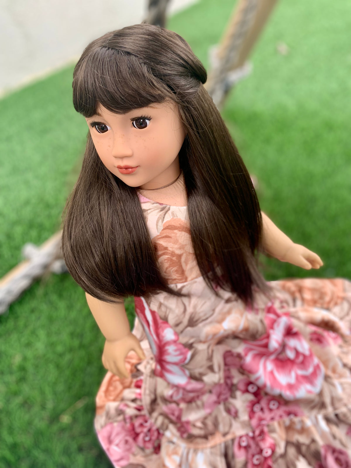 American Girl Doll  Custom 18 Inch doll Vegan Mohair Wig | 10-11 Head Size "Stretch Cap" | Made to Fit 18’’ American Girl Doll OG Meadowdolls