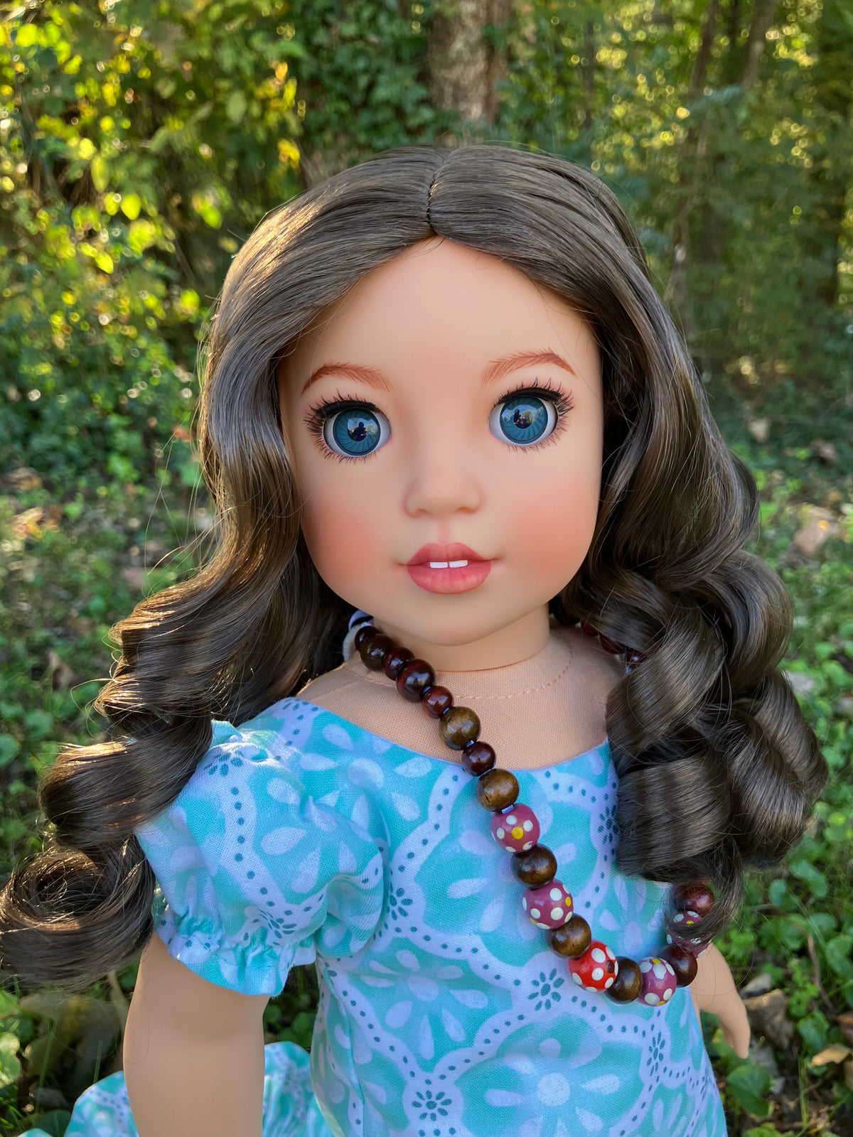 Zazou Dolls Custom doll wig for 18" American Girl Dolls - Vegan Mohair - fits 10-11" head size of  dolls such as OG Blythe BJD Gotz meadowdolls