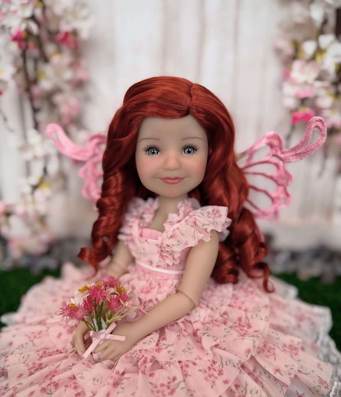 Zazou Dolls Custom doll WIG Exclusive Vegan Mohair-fits 9-10" head size Kaye Wiggs, RRFF, Wellie wishers Dolls and bjd