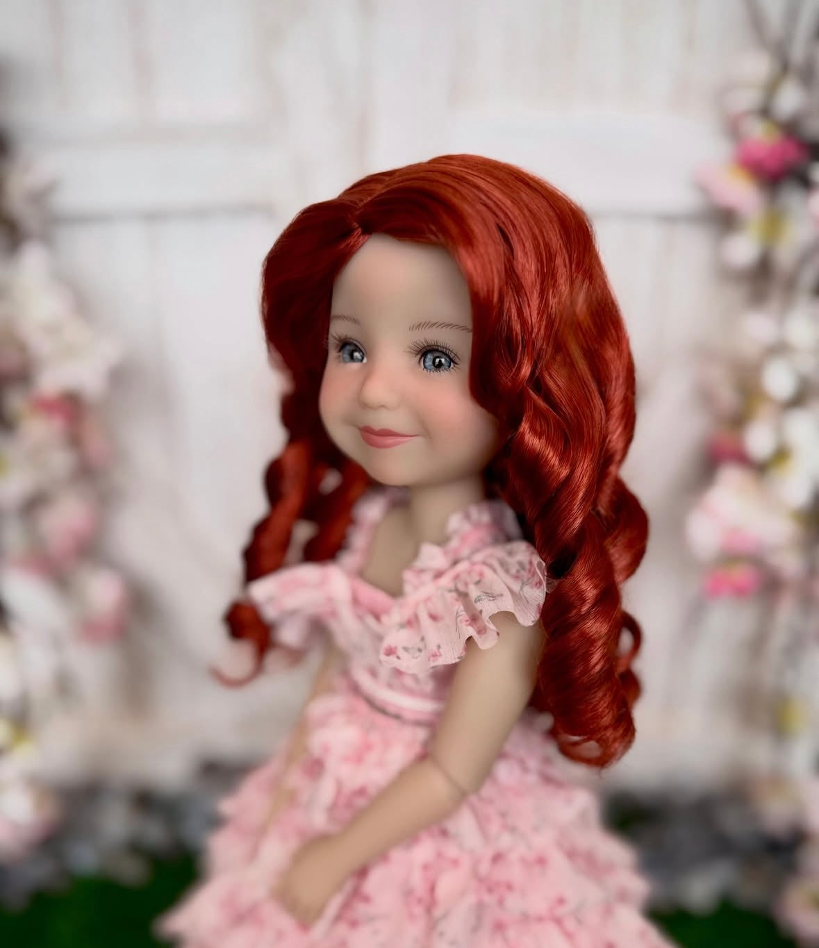 Zazou Dolls Custom doll WIG Exclusive Vegan Mohair-fits 9-10" head size Kaye Wiggs, RRFF, Wellie wishers Dolls and bjd