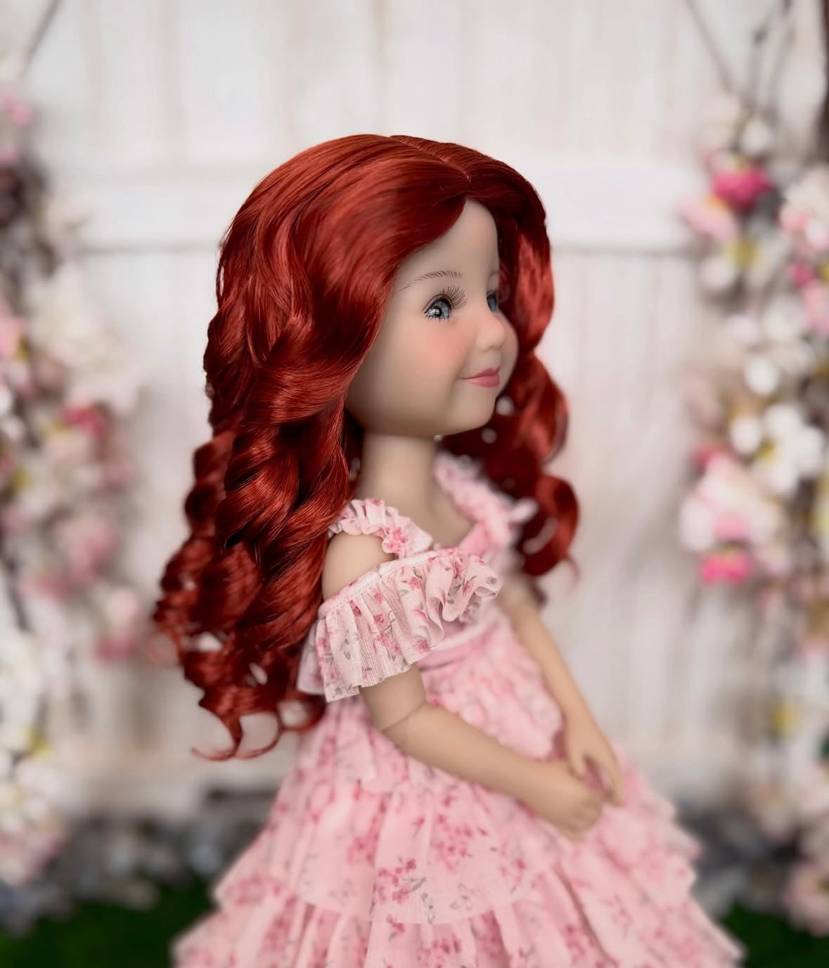 Zazou Dolls Custom doll WIG Exclusive Vegan Mohair-fits 9-10" head size Kaye Wiggs, RRFF, Wellie wishers Dolls and bjd