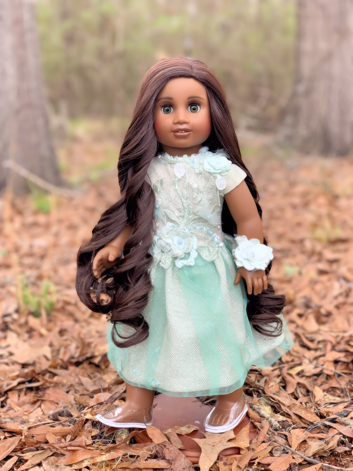 PREORDER Zazou Dolls Custom 18 Inch doll Wig | Tangle Resistant | 11" Head Size | Made to Fit 18’’ AG Dolls OG Doll Gotz Madame Alexander